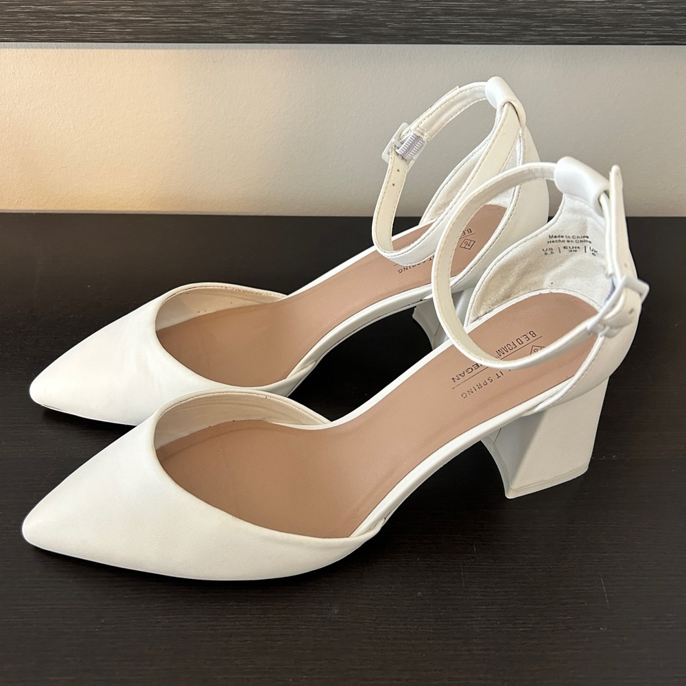 Call it Spring Daliaa White Heels wedding